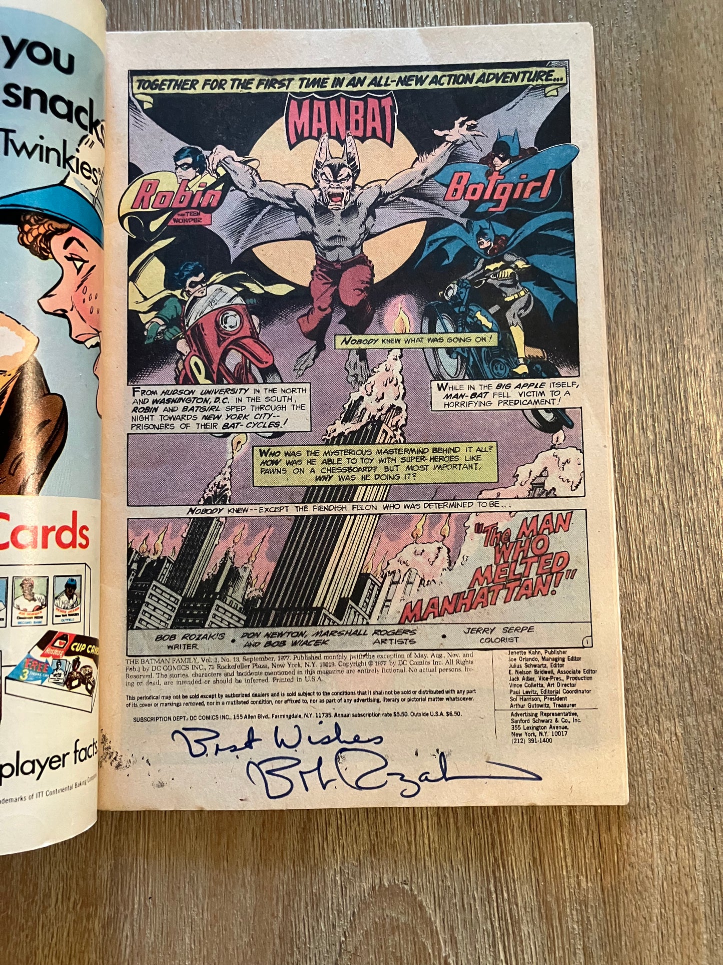 BATMAN FAMILY, THE #13 (VOLUME 1, 1975 - 1978)