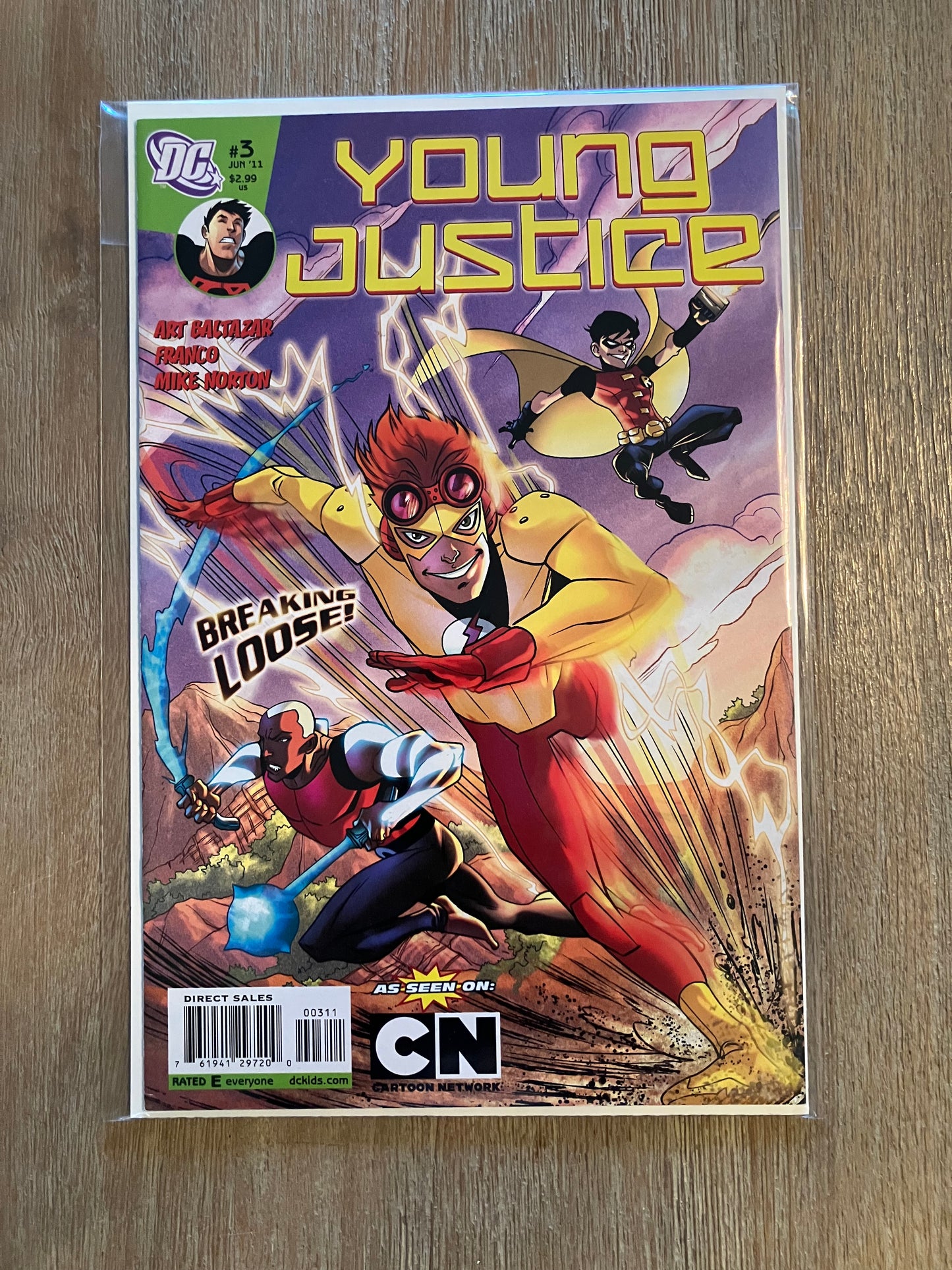 YOUNG JUSTICE #3 (Volume 1, 2011 - 2013) $1 Comic Book