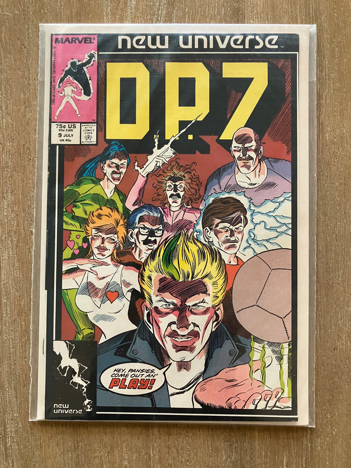 D.P.7 #9 (Volume 1, 1986 - 1989) $1 Comic Book