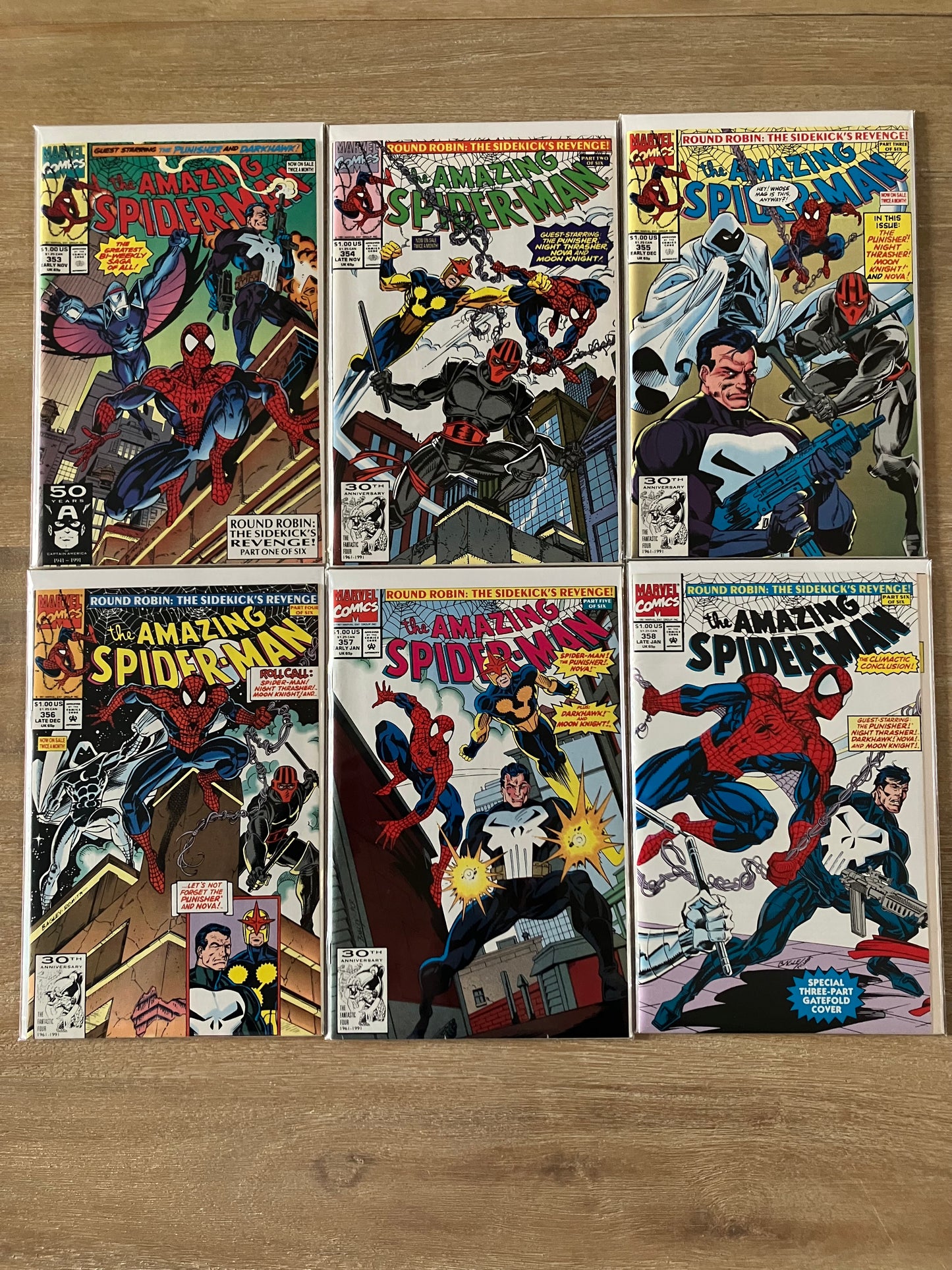 THE AMAZING SPIDER-MAN LOT #353 - 358 (Volume 1, 1963 - 1998)
