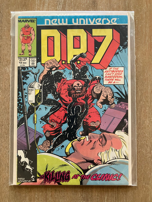D.P.7 #13 (Volume 1, 1986 - 1989) $1 Comic Book