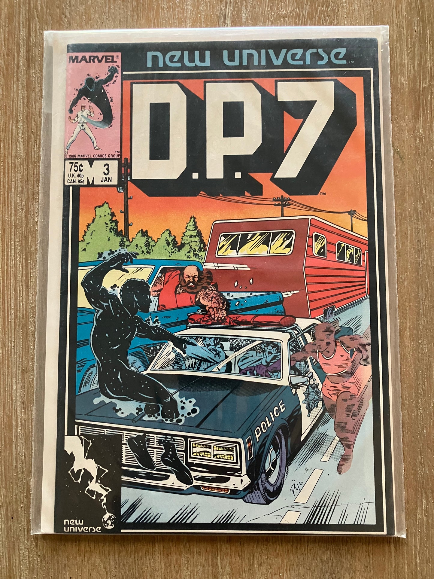 D.P.7 #3 (Volume 1, 1986 - 1989) $1 Comic Book