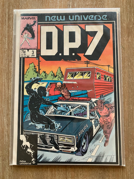 D.P.7 #3 (Volume 1, 1986 - 1989) $1 Comic Book