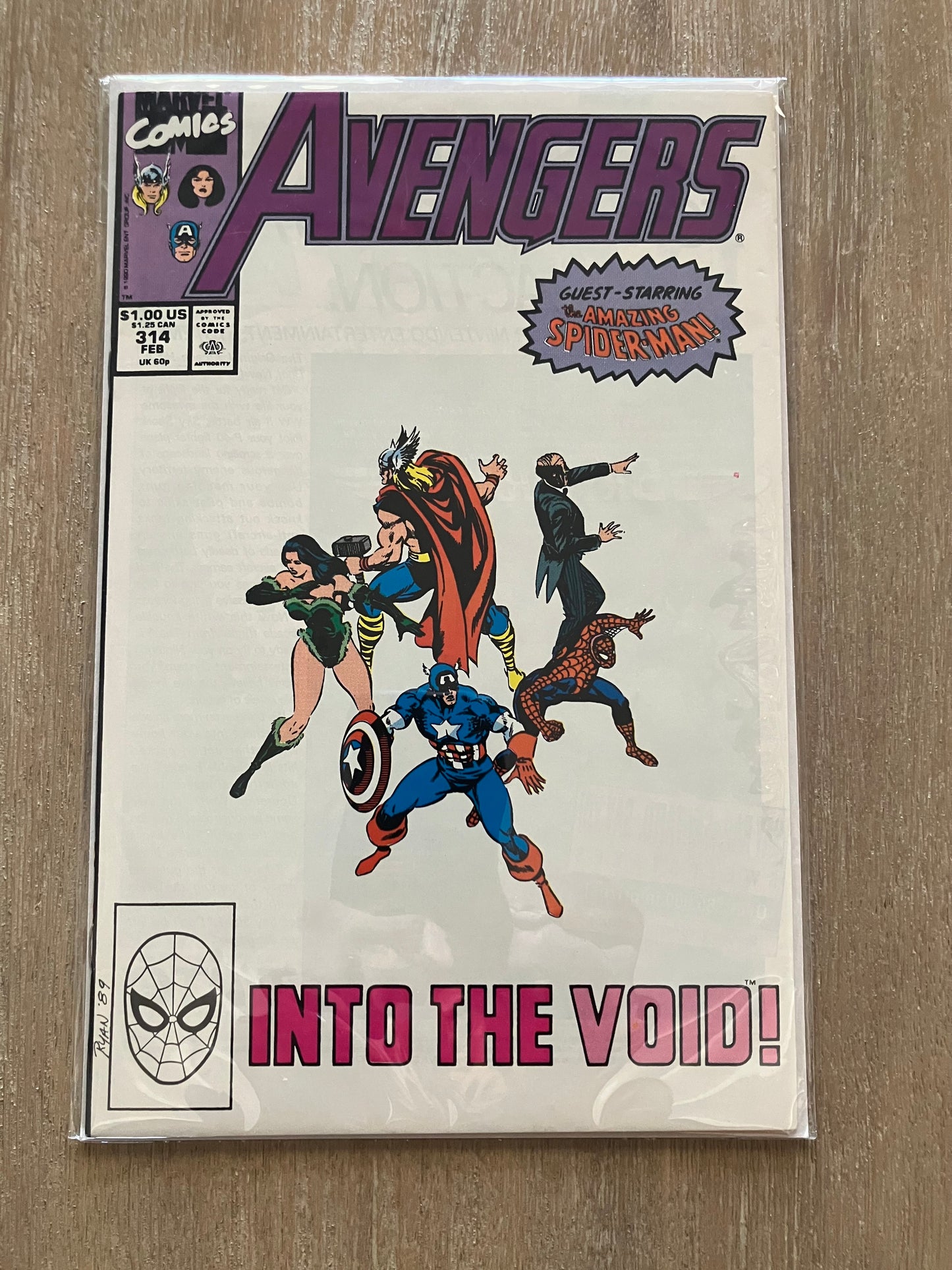 AVENGERS, THE #314 (Volume 1, 1963 - 1996) $1 Comic Book