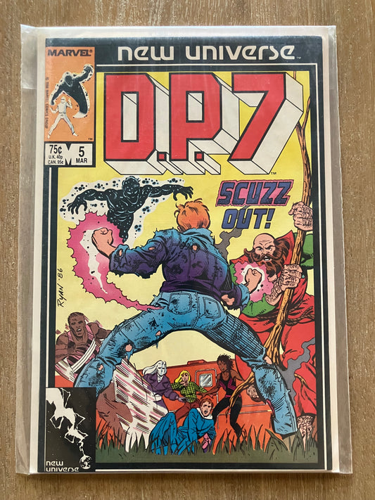 D.P.7 #5 (Volume 1, 1986 - 1989) $1 Comic Book