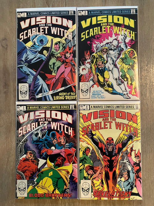 VISION AND THE SCARLET WITCH LIMITED SERIES LOT #1 - 4 (Volume 1, 1982 - 1983)