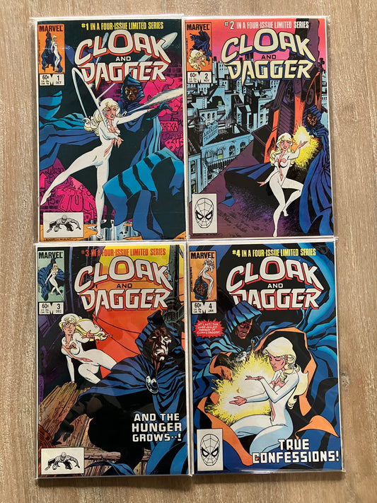 CLOAK AND DAGGER LIMITED SERIES LOT #1 - 4 (Volume 1, 1983 - 1984)
