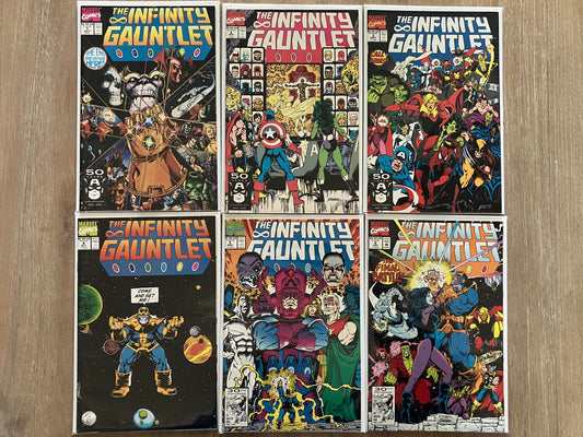 INFINITY GAUNTLET, THE LOT #1 - #6 (Volume 1, 1991)