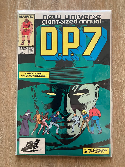 D.P.7 Annual #1 (Volume 1, 1986 - 1989) $1 Comic Book