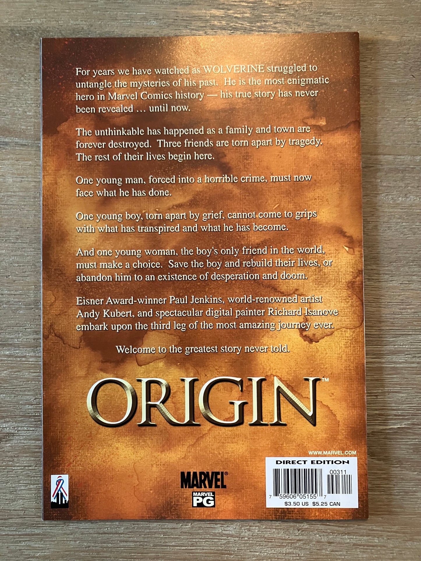 WOLVERINE: THE ORIGIN LOT #1 - 6 (Volume 1, 2002 - 2003)