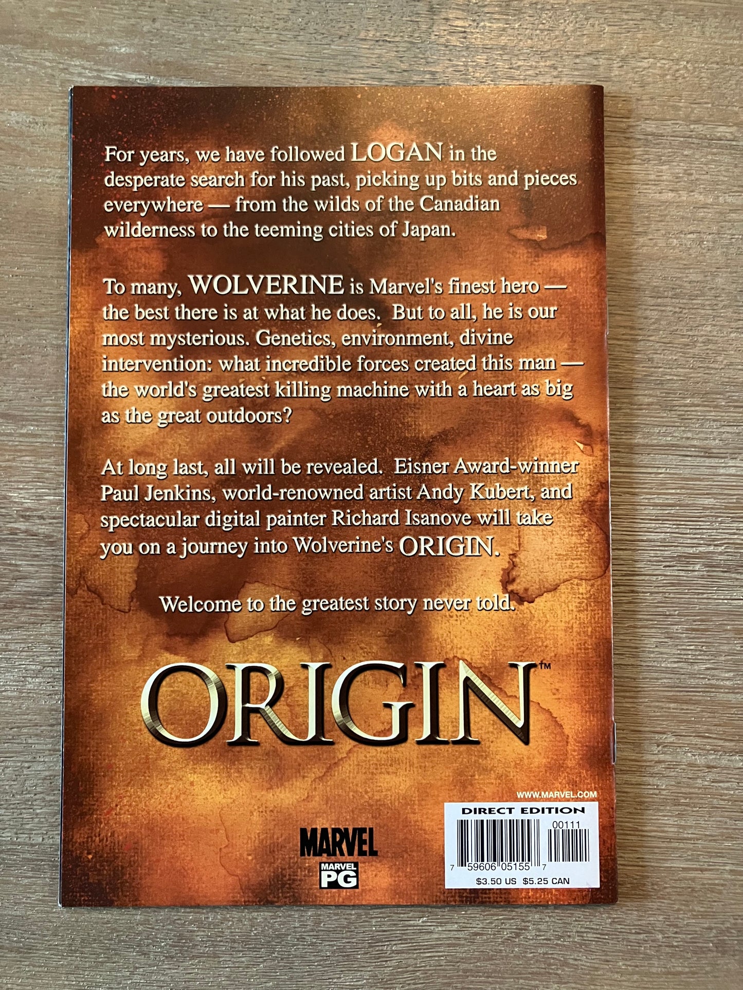 WOLVERINE: THE ORIGIN LOT #1 - 6 (Volume 1, 2002 - 2003)