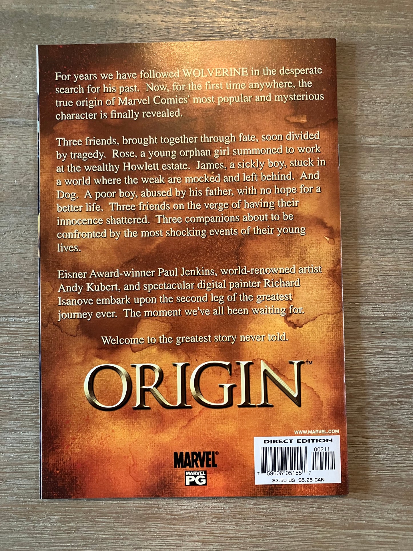 WOLVERINE: THE ORIGIN LOT #1 - 6 (Volume 1, 2002 - 2003)