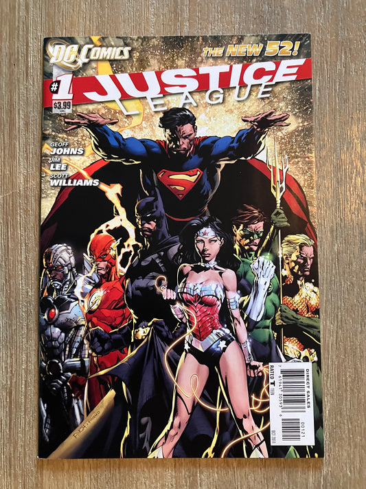 JUSTICE LEAGUE #1 DAVID FINCH VARIANT COVER (DC New 52, 2011 - 2016)